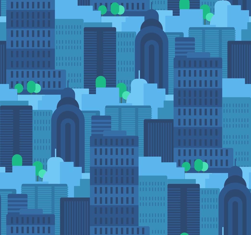 City Seamless Pattern vector