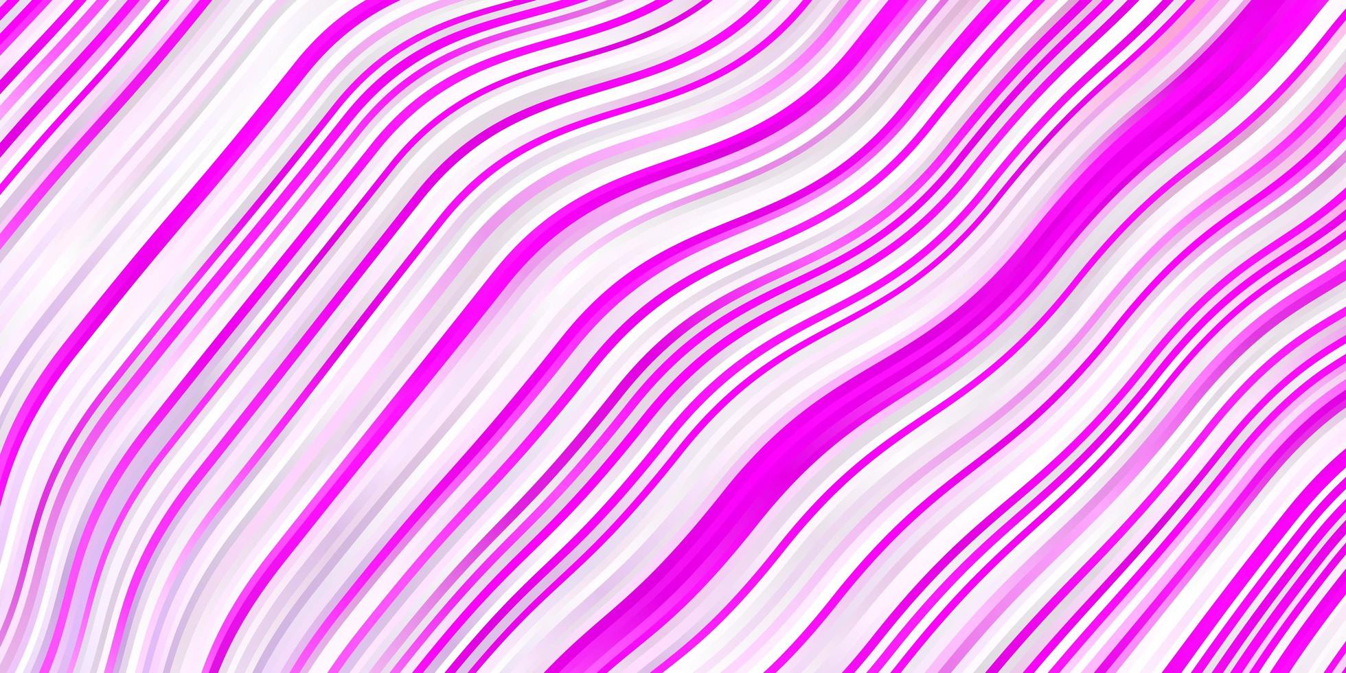 Fondo de vector violeta, rosa claro con líneas dobladas.