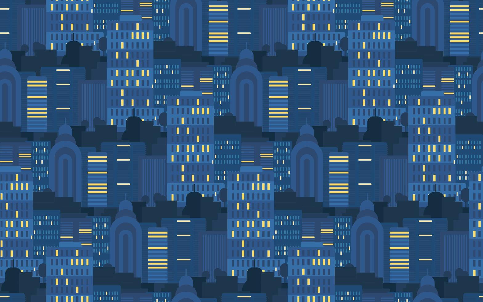 City Seamless Pattern vector