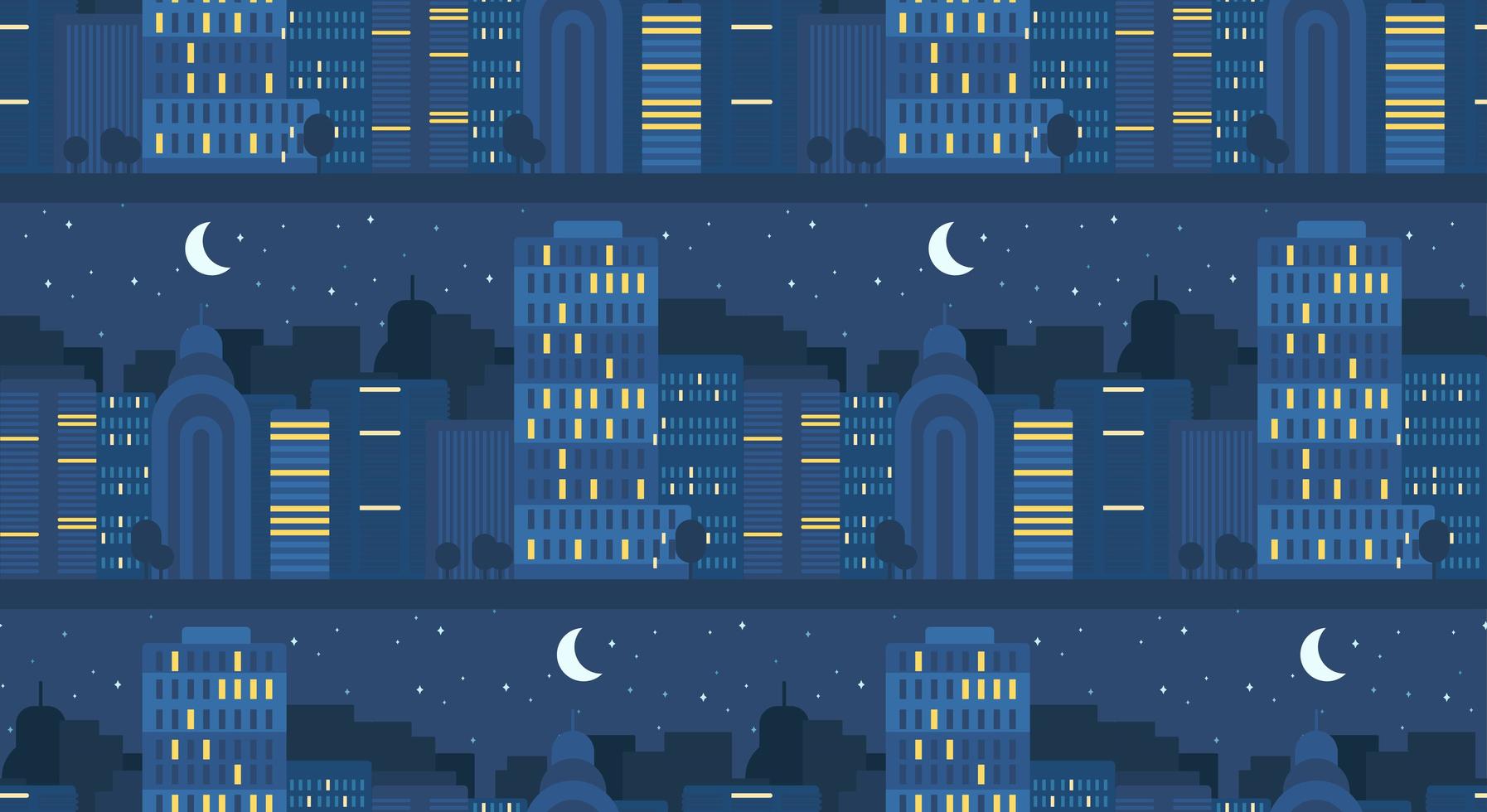 City Seamless Pattern vector