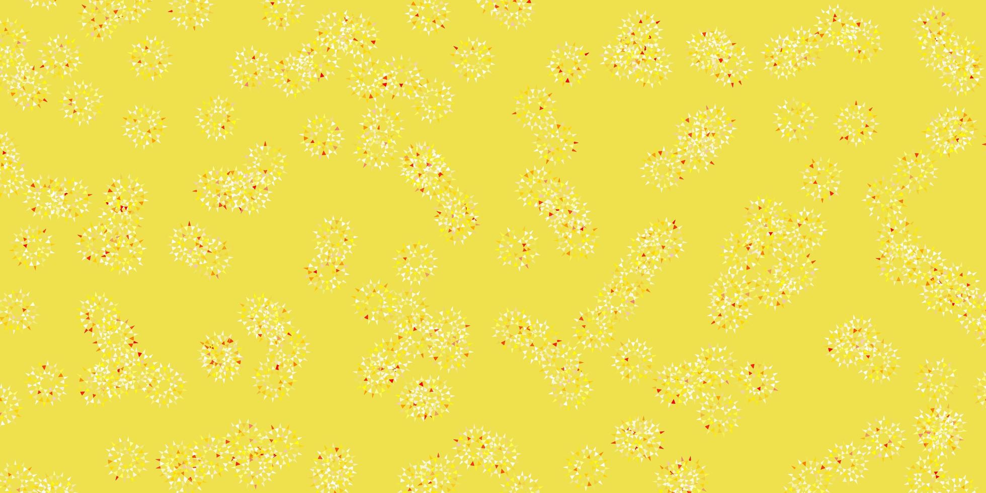 Light orange vector natural backdrop with flowers.