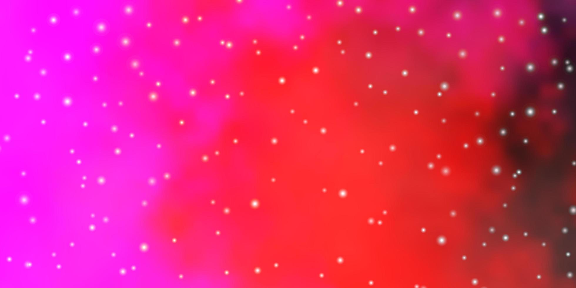 Light Pink, Yellow vector texture with beautiful stars.