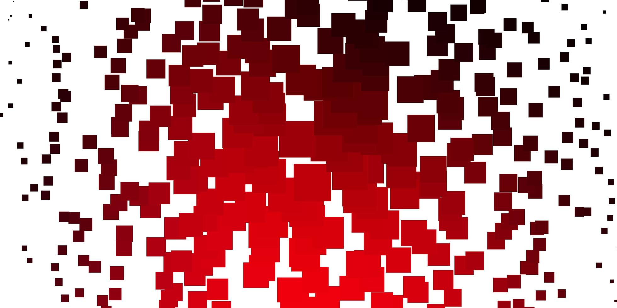 textura de vector rojo claro en estilo rectangular.