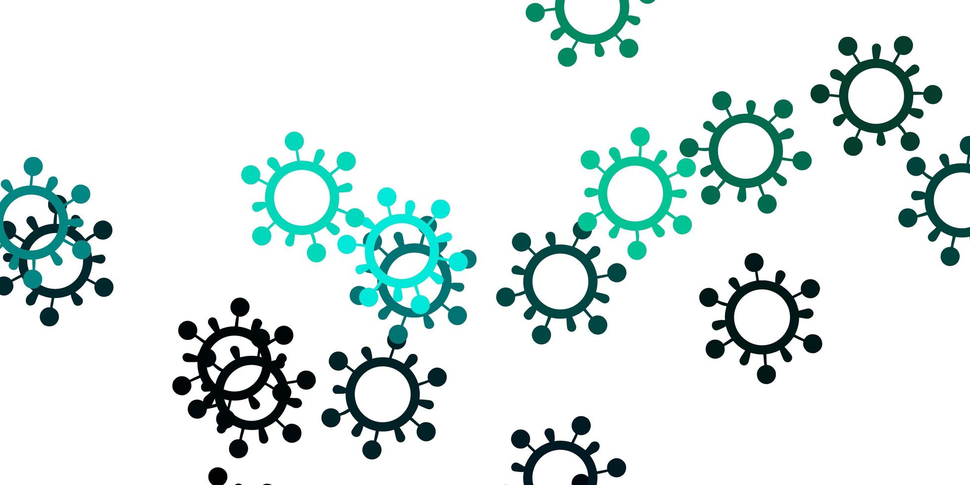 Light green vector texture with disease symbols.