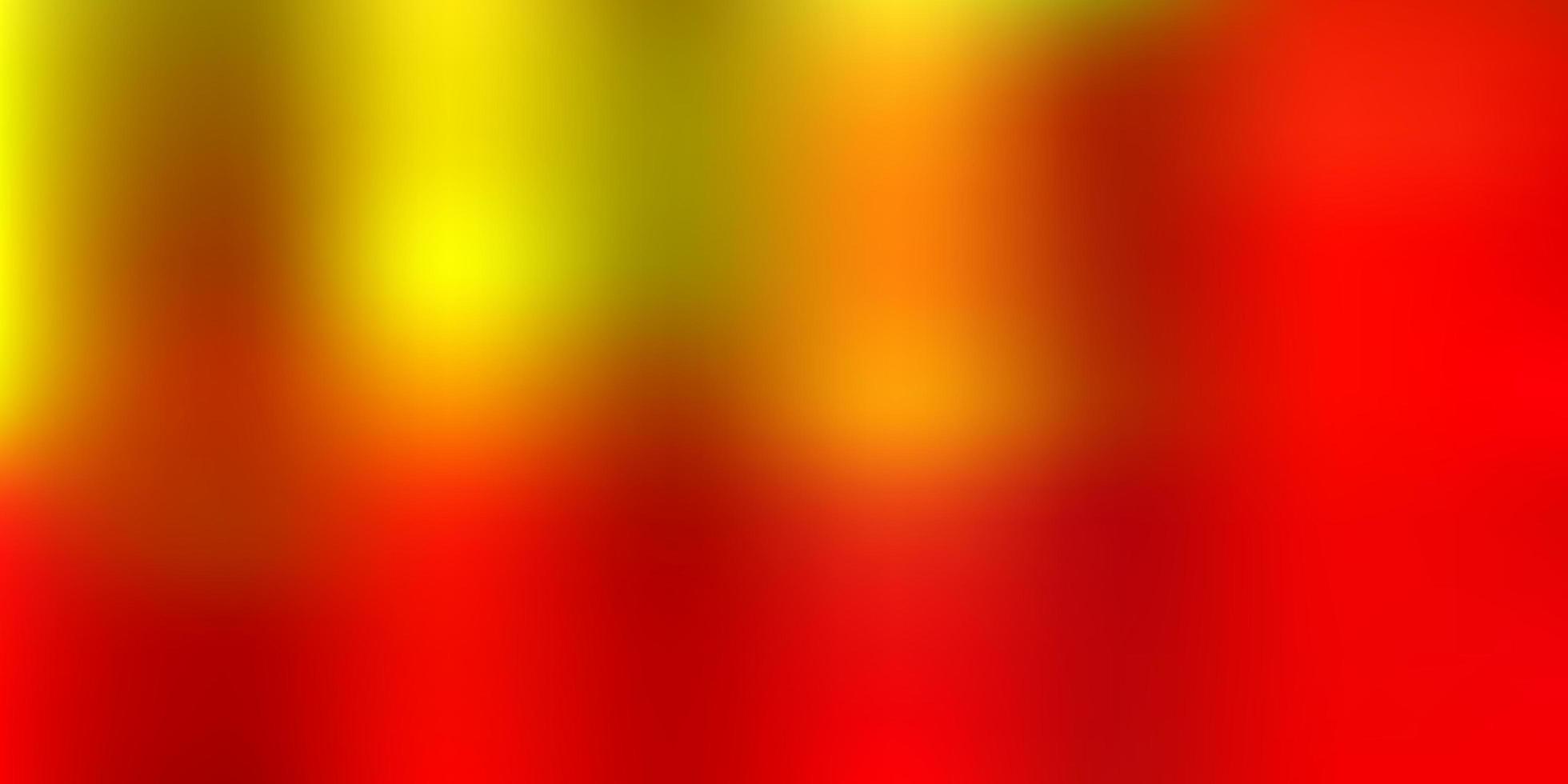 Light red, yellow vector abstract blur drawing.