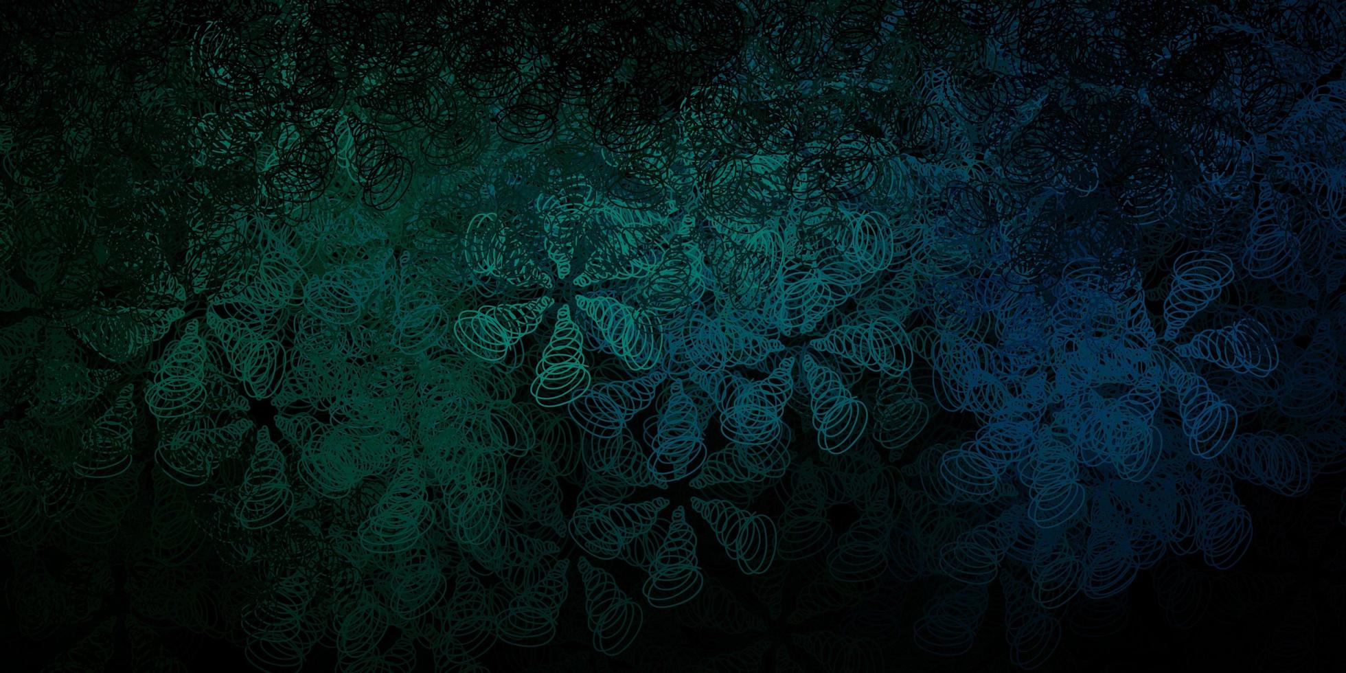 Dark green, yellow vector texture with disks.