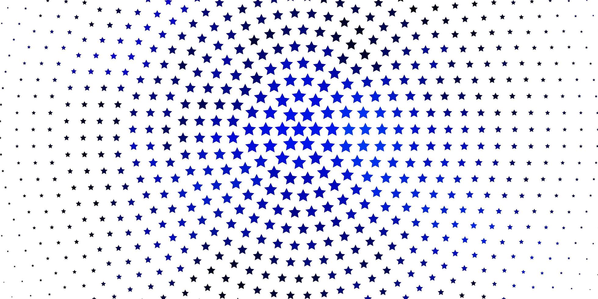 Light BLUE vector pattern with abstract stars.