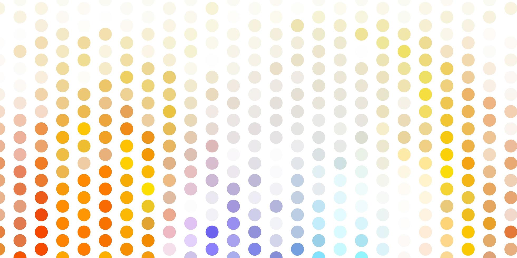 Light blue, yellow vector texture with disks.