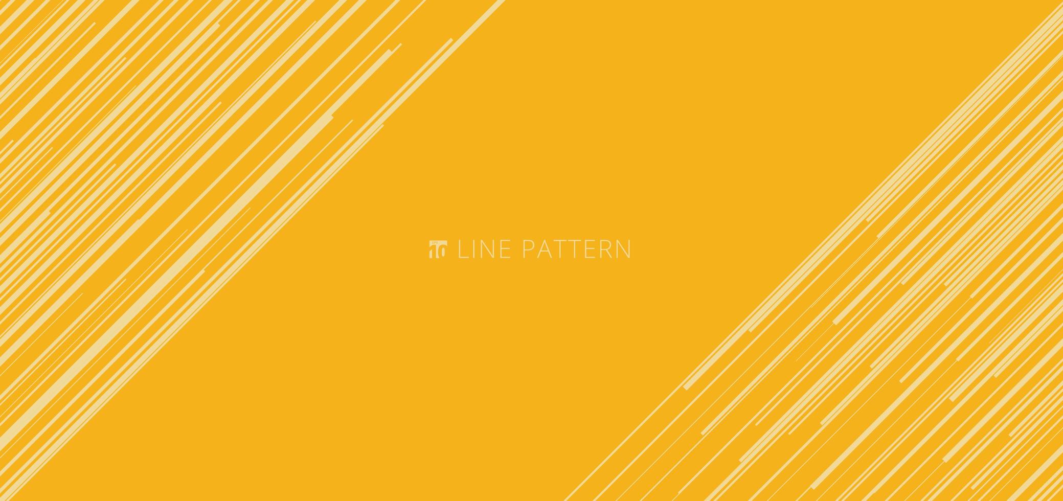 Banner web template abstract light yellow diagonal speed lines pattern on yellow background and texture. vector