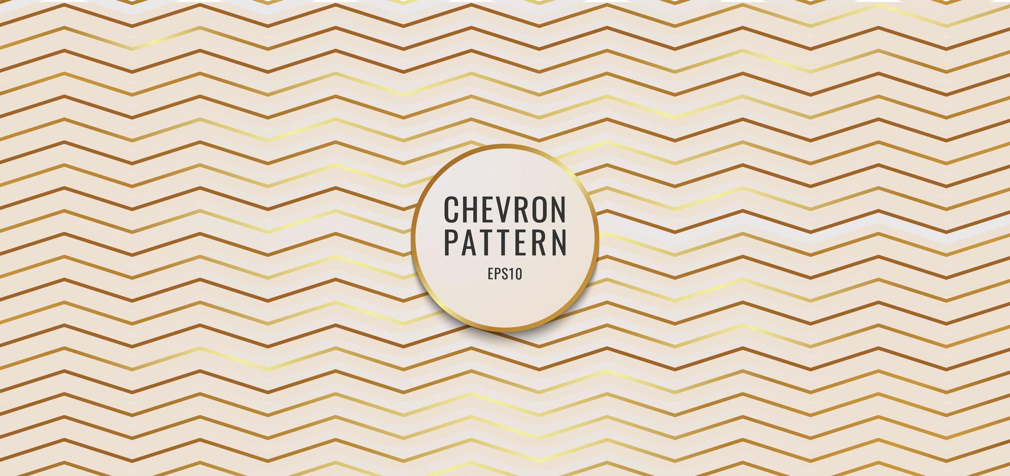 Abstract background chevron pattern gold metallic. vector