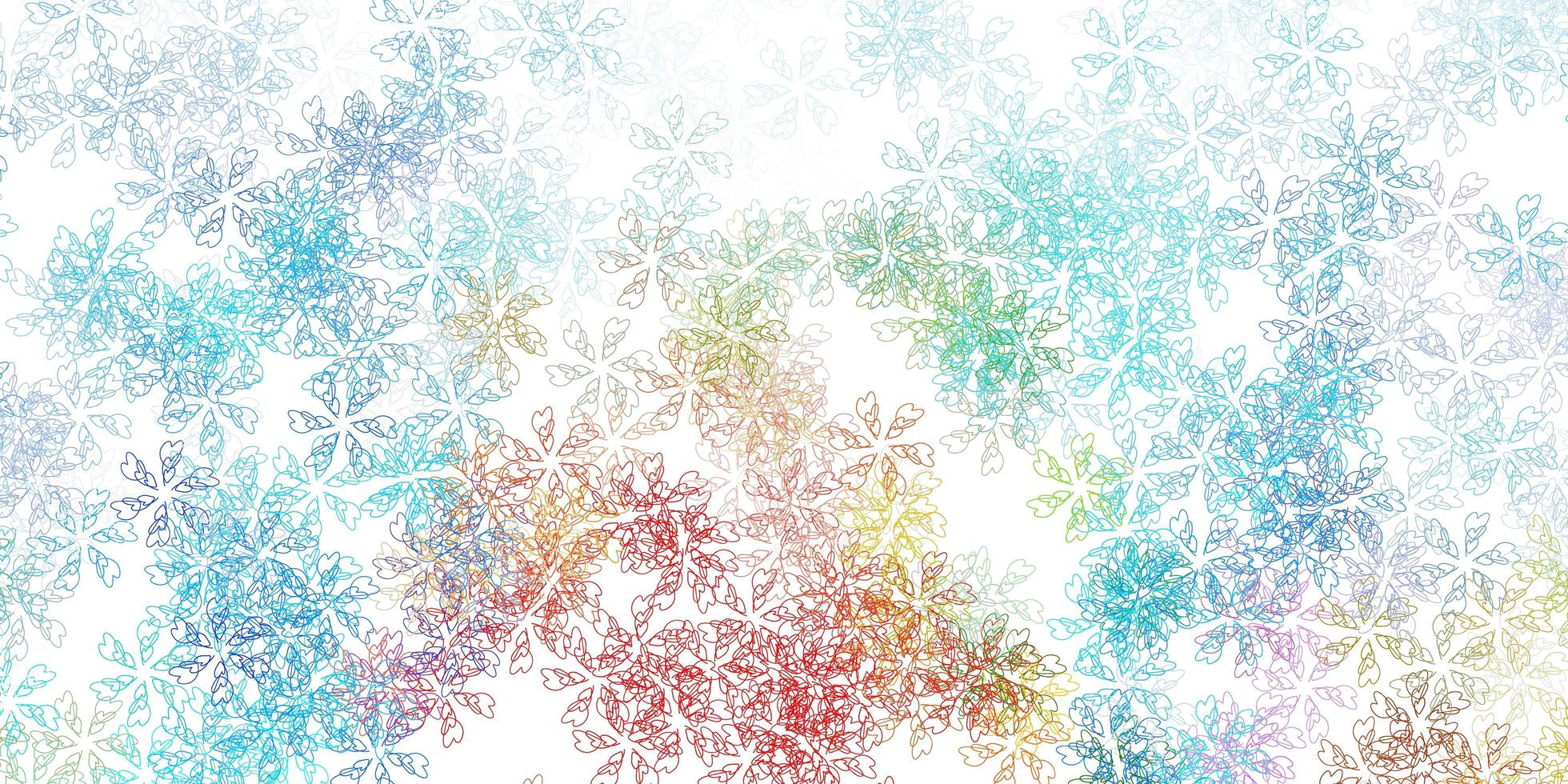 Light multicolor vector abstract backdrop with leaves.