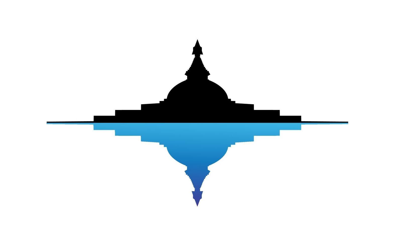 boudhanath vector art