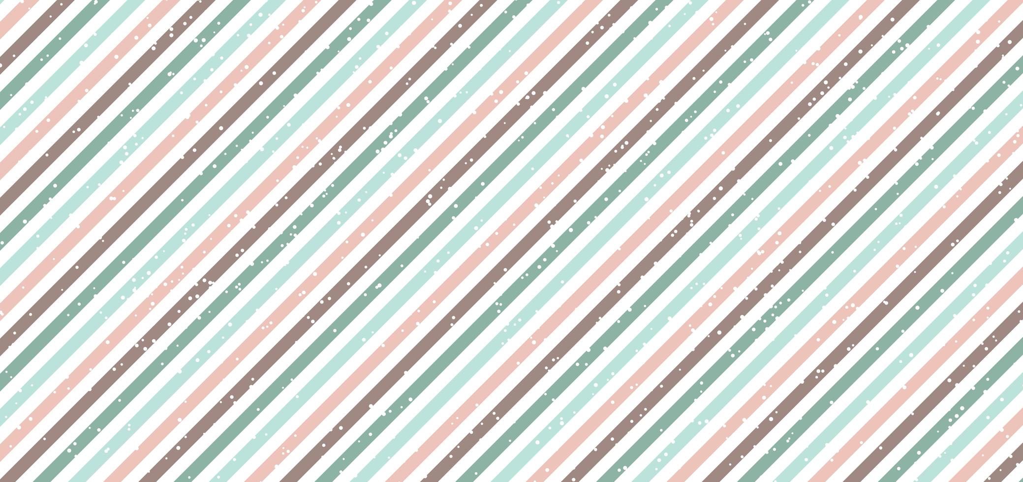 Abstract classic retro style diagonal stripes pastel color background with white dots spread vector
