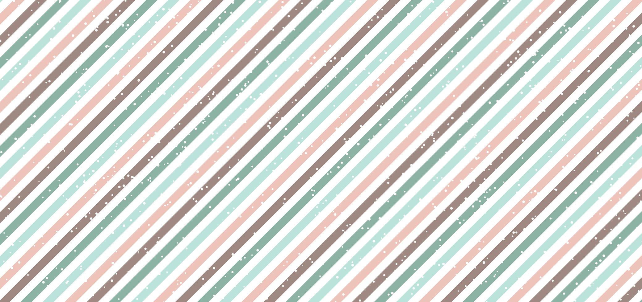 Abstract classic retro style diagonal stripes pastel color background with white dots spread vector