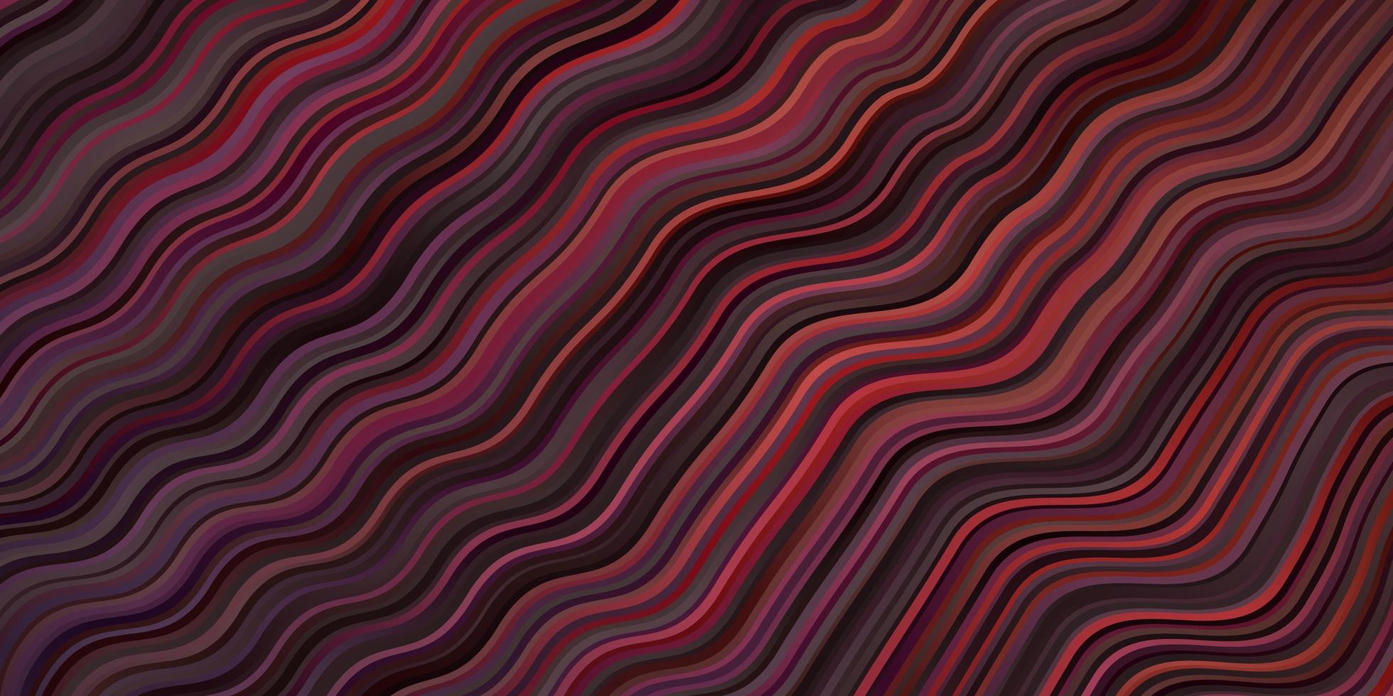 Dark Red vector texture with wry lines.