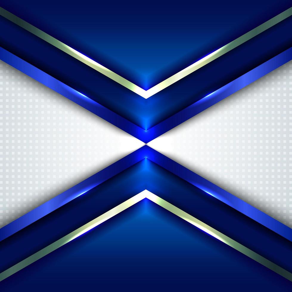 Abstract technology concept blue metallic angle arrows vector