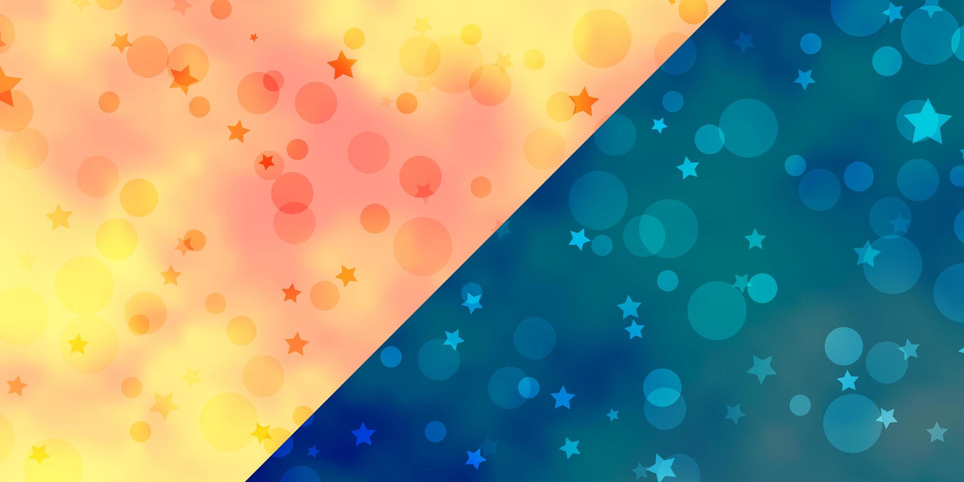 Vector background with circles, stars.