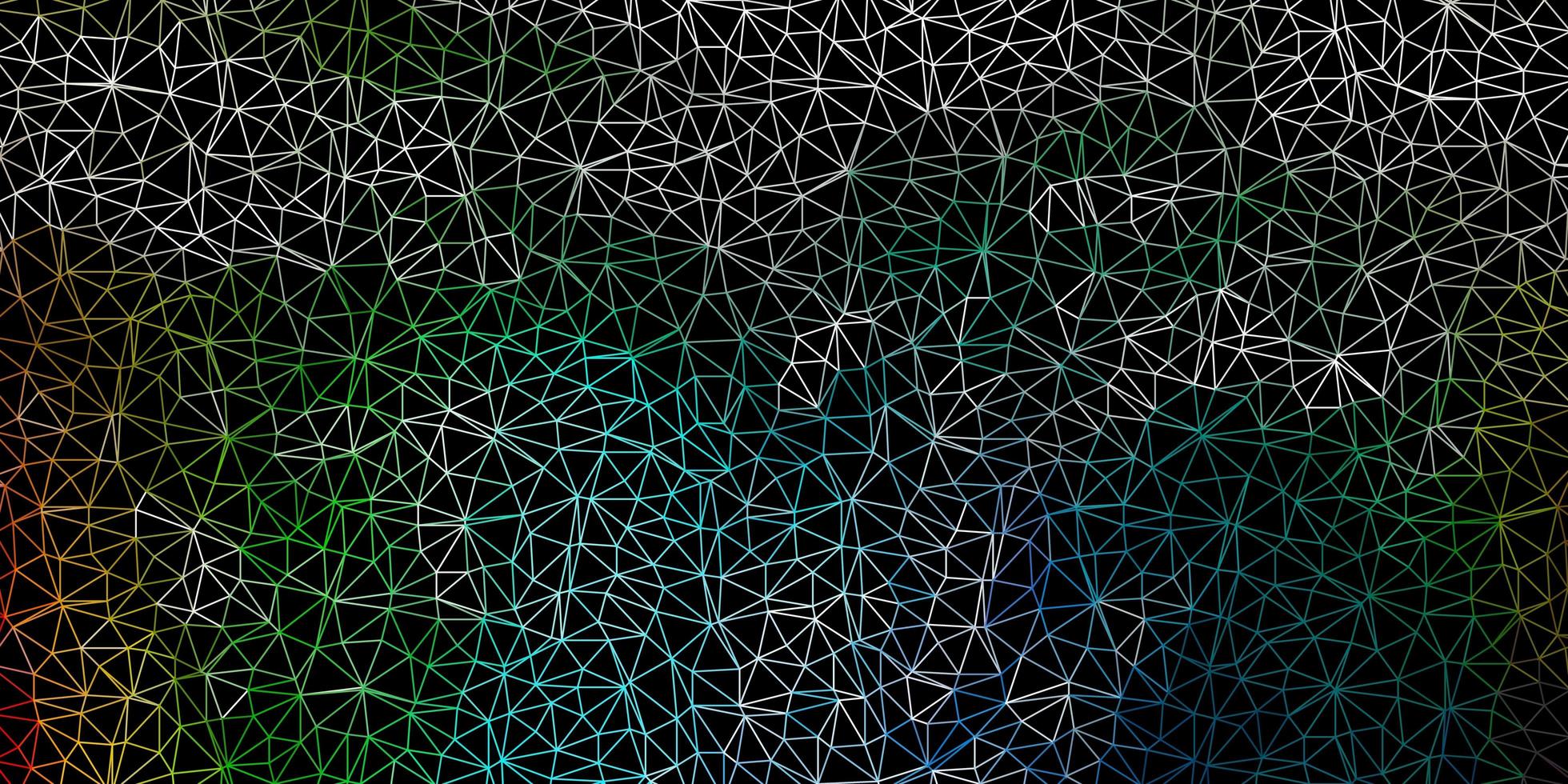 Dark multicolor vector abstract triangle template.