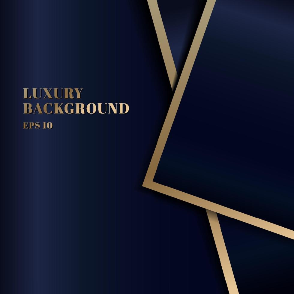 Abstract template dark blue luxury premium background vector