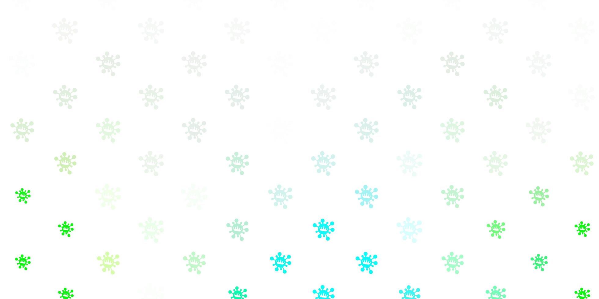 Light green vector texture with disease symbols.