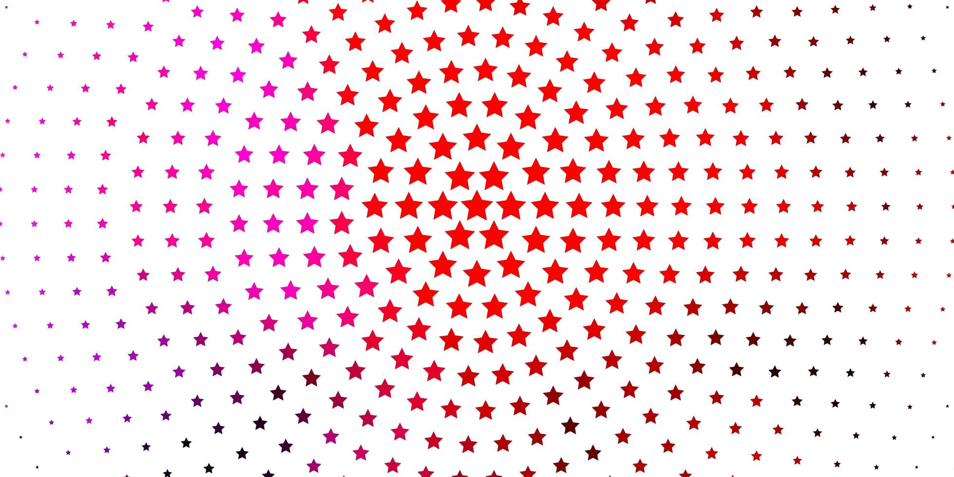 Light Pink, Yellow vector texture with beautiful stars.