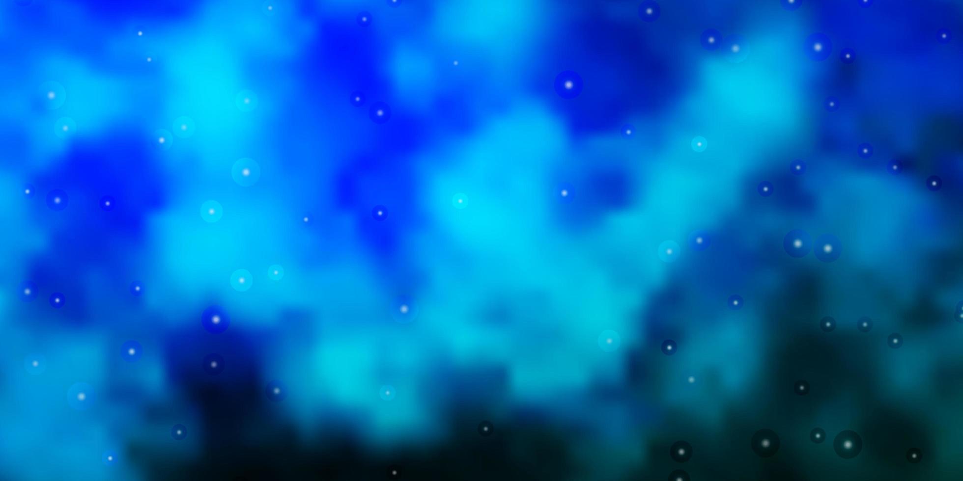 Light BLUE vector texture with beautiful stars.