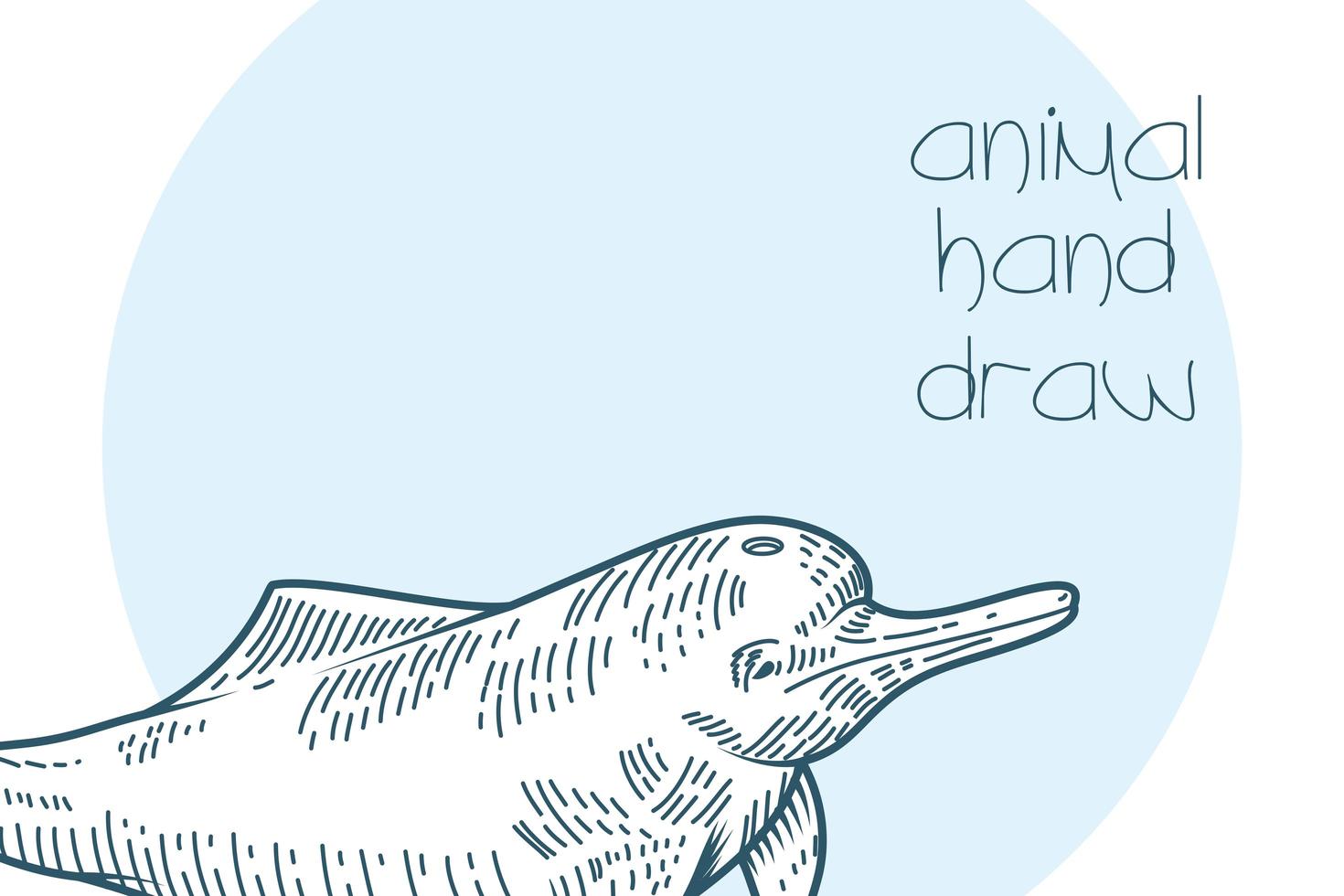 banner animal dibujado a mano vector