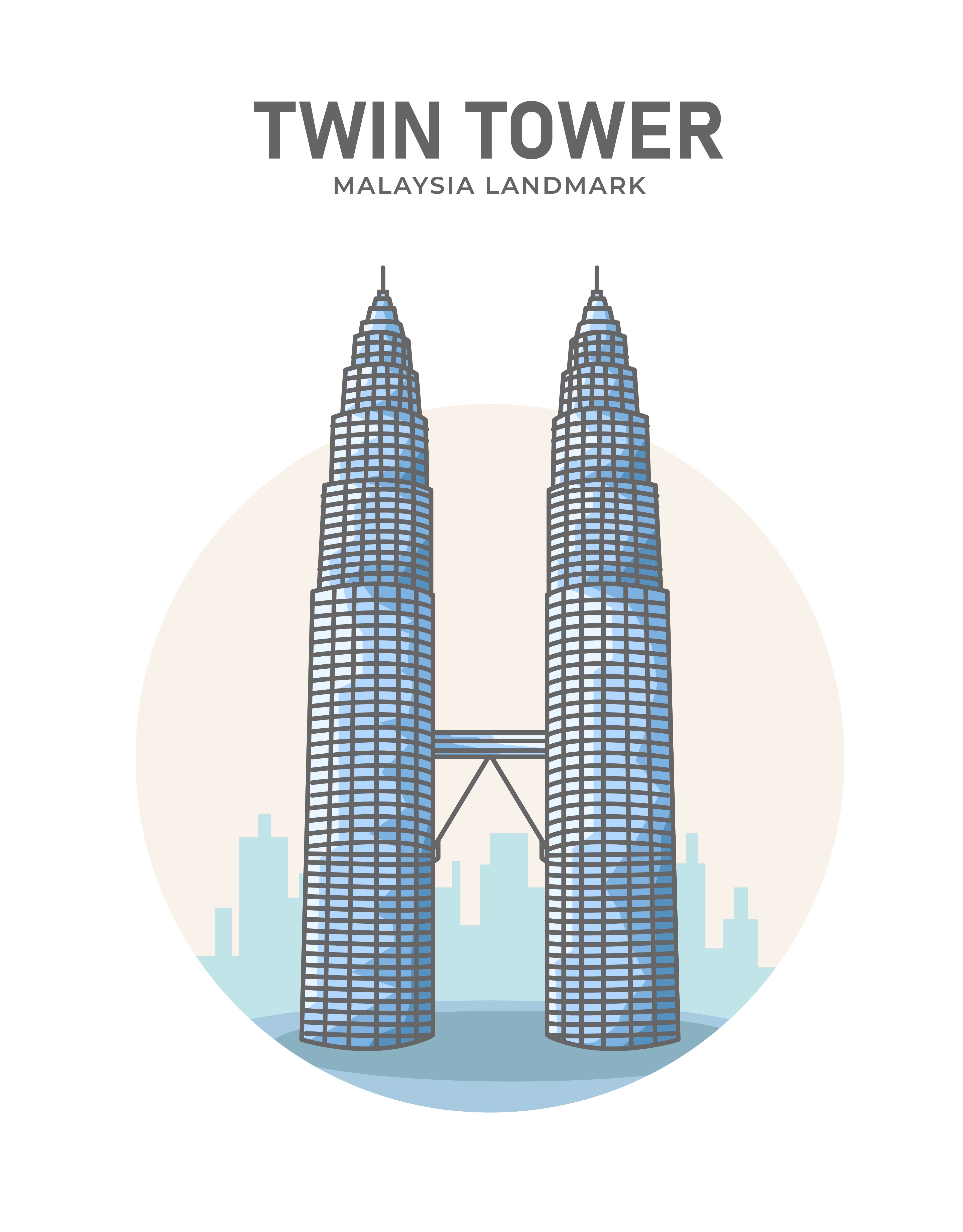 Petronas Twin Towers Sketch