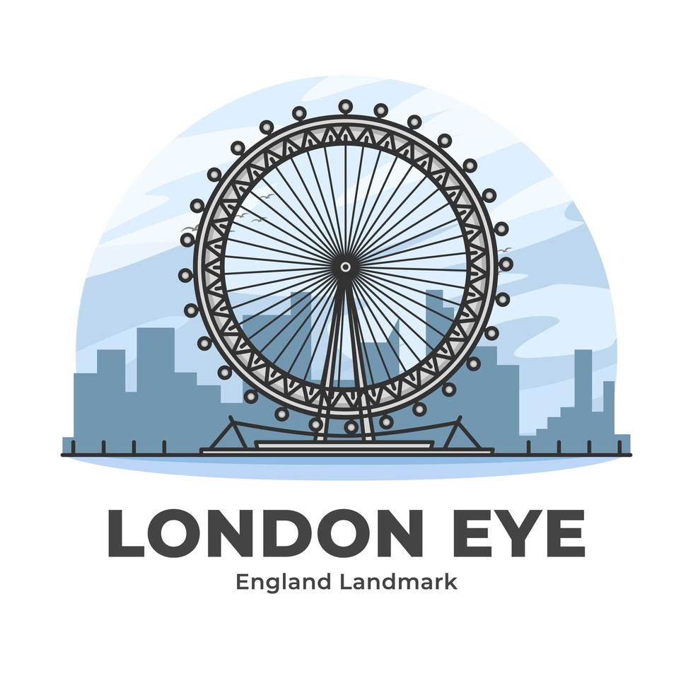 London Eye England Landmark Minimalist Cartoon 1942857 Vector Art At london-eye-england-landmark-minimalist-cartoon-1942857-vector-art-at