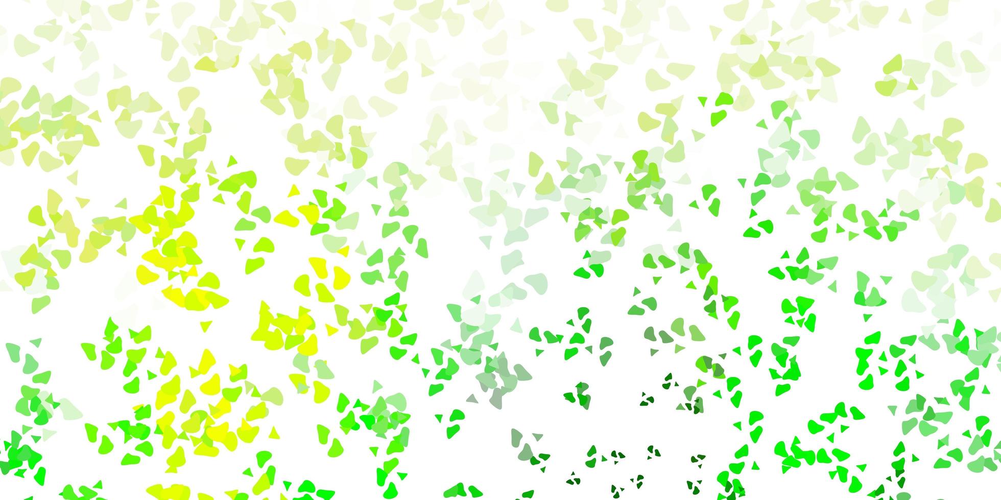 Light green, yellow vector template with abstract forms.