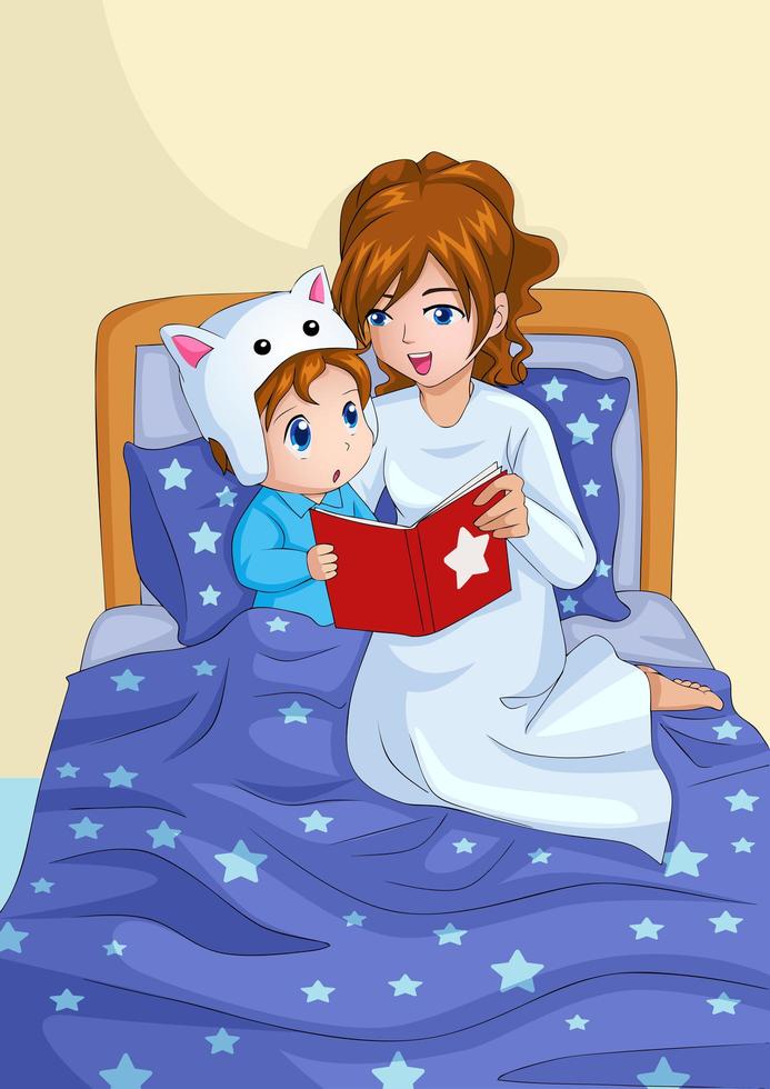 Bed Time Story vector