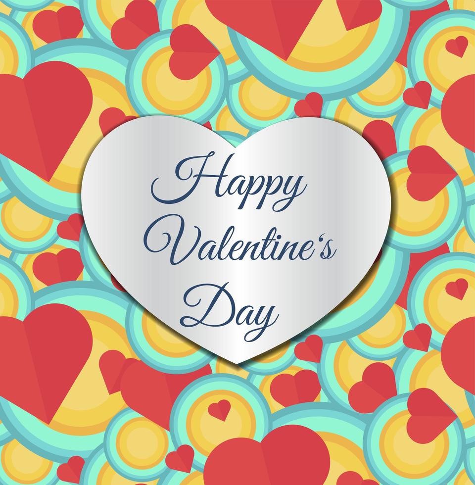 Happy Valentines Day laser cut design template vector