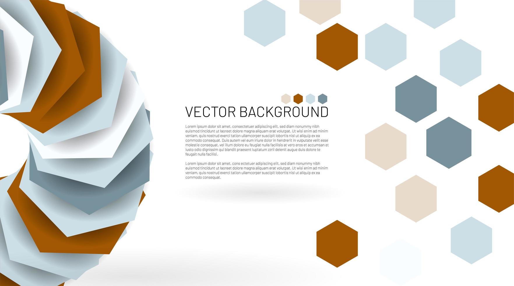 Modern abstract hexagon vector background