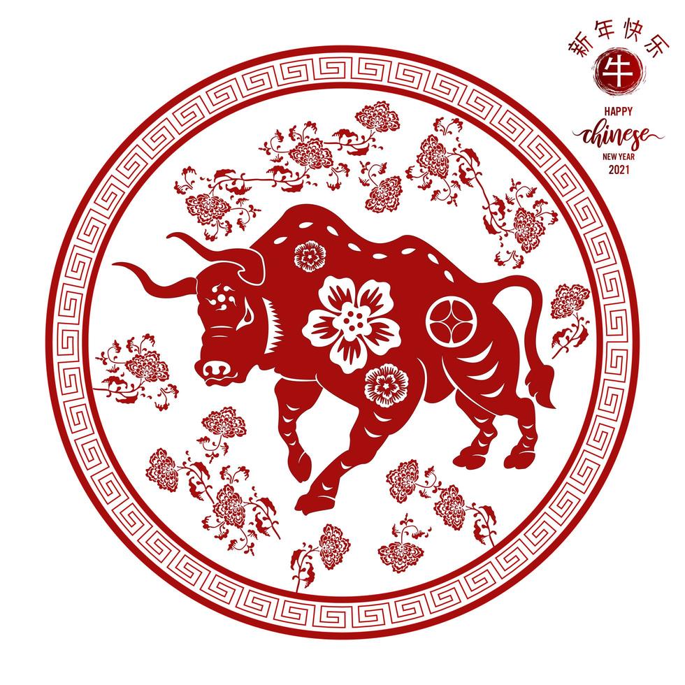 Chinese traditional template of Chinese happy new year vector