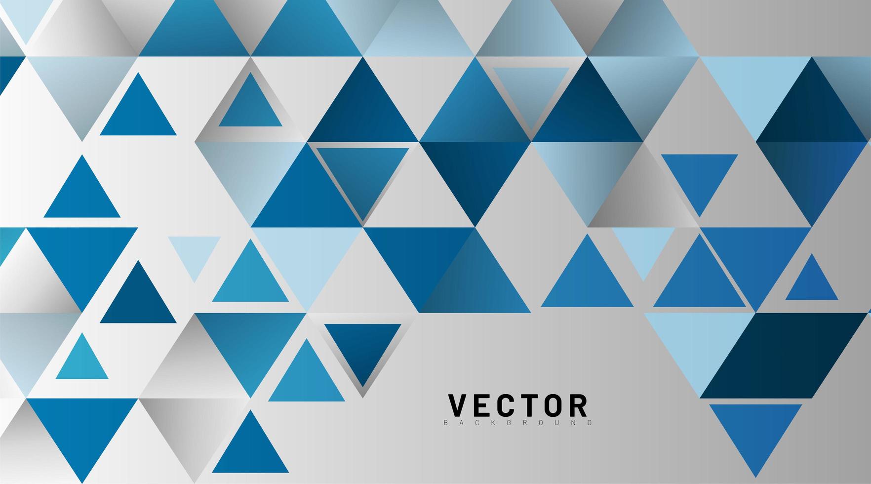 Blue triangle pattern abstract background vector