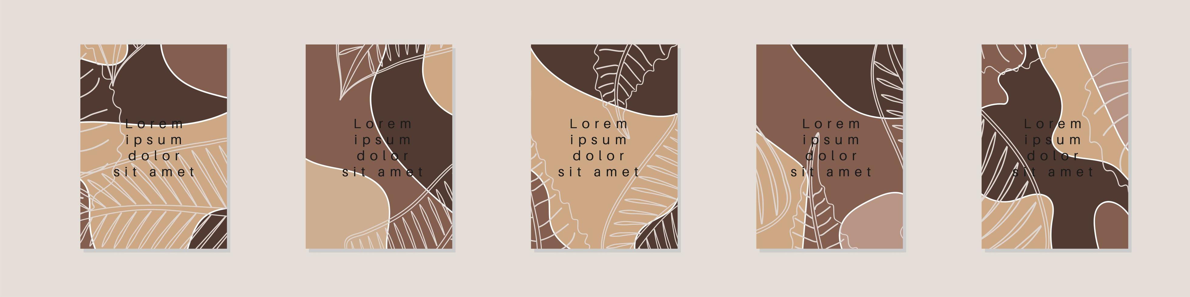 Collection of creative story templates with copy space for text. Modern vector layout with hand drawn organic shapes and textures. Trendy design for social media marketing digital banner printing.