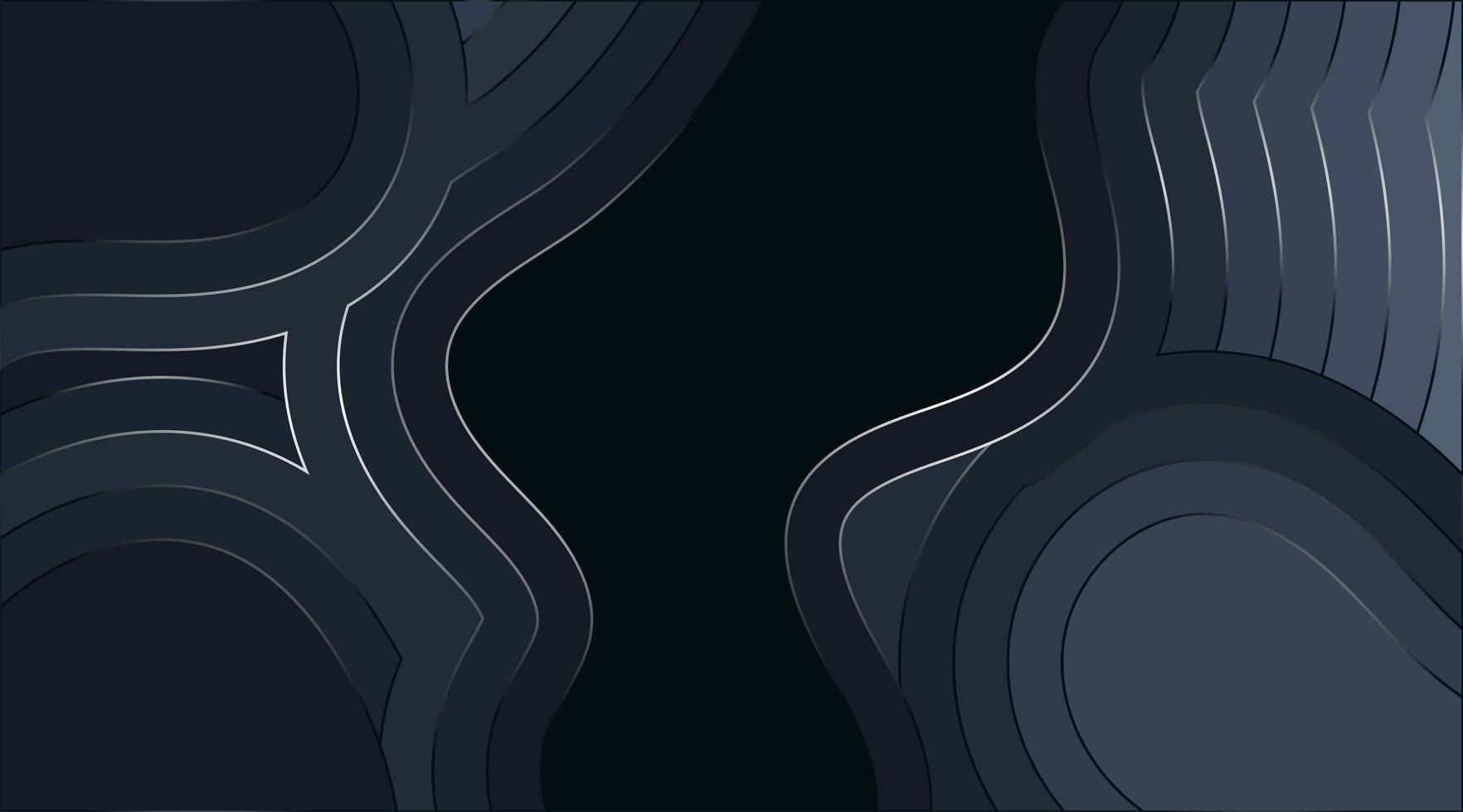 fluid wavy abstract vector background design with glowing lines. depth texture illustration