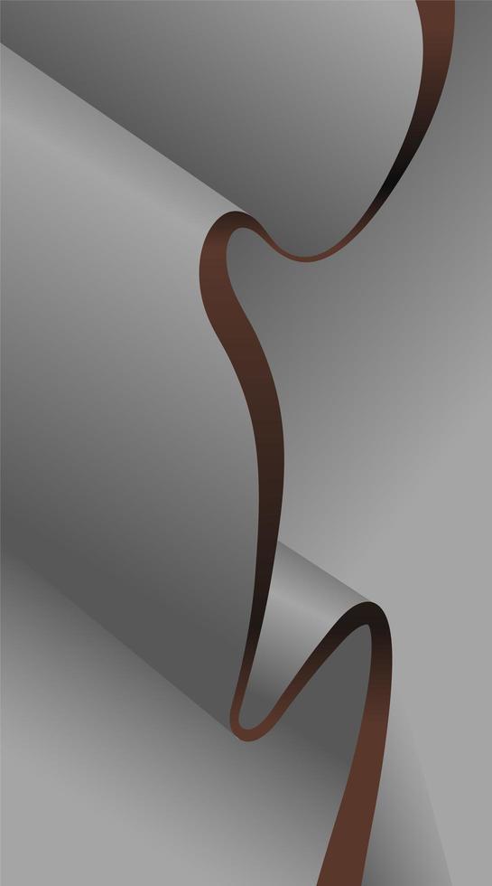 abstract vector 3d corrugated paper in gray color. vector illustration design