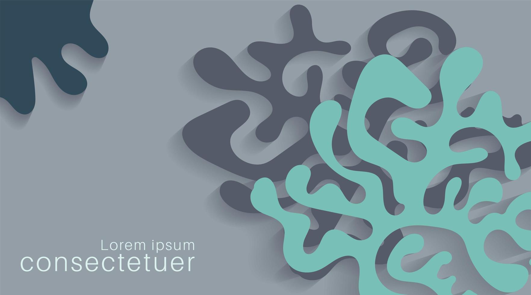 Abstract web templates with wavy cut out of paper layered shapes with realistic shadow. design vector background illustration