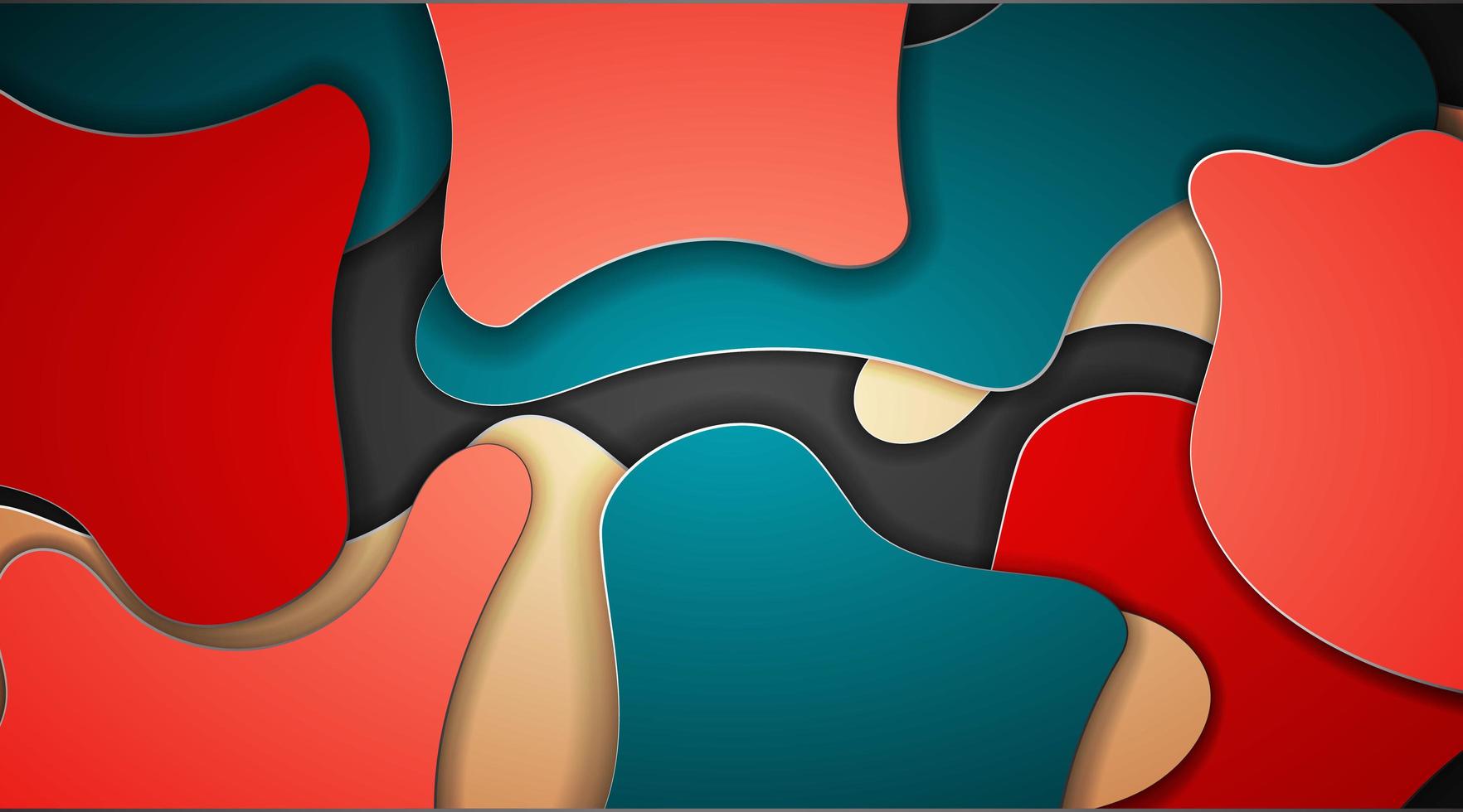 Abstract vector background design with wave texture concept. overlapping fluid illustration