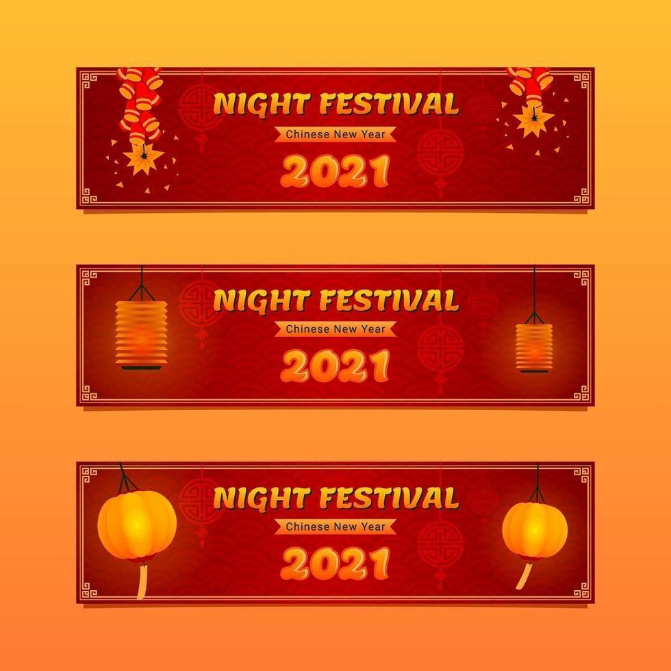 Chinese New Year Festival Banner vector