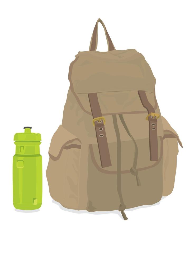 Backpacking on illustration graphic vector