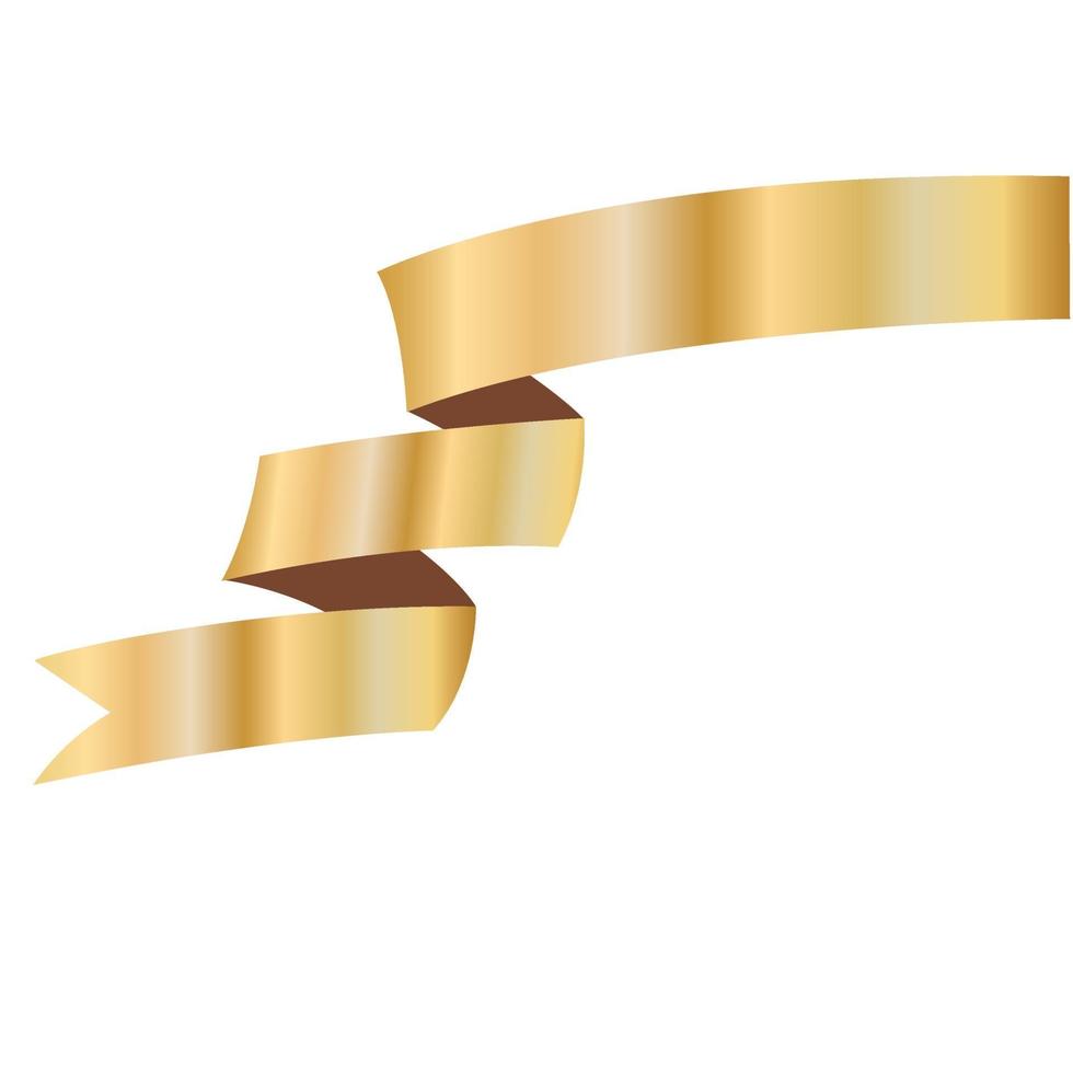 Gold Ribbon on illustration graphic vector