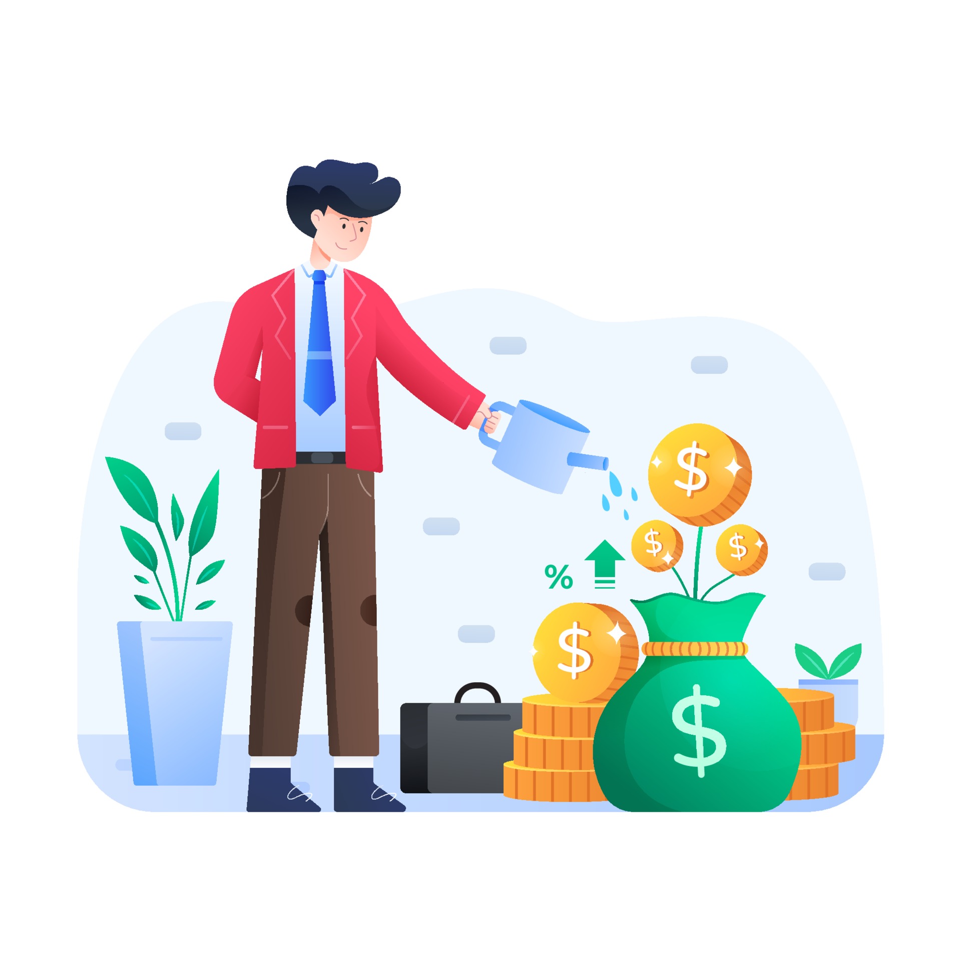 Best Investment Growth Illustration Download In PNG Vector