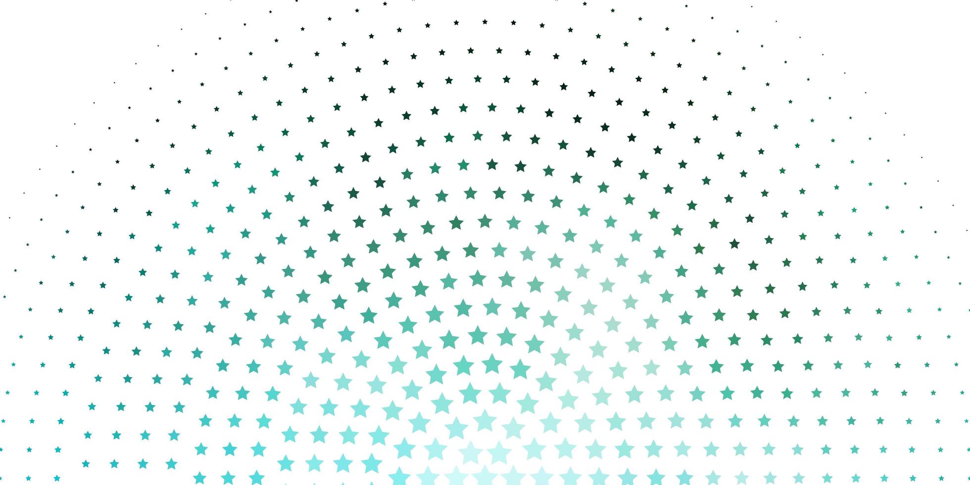 Light Blue, Green vector texture with beautiful stars.