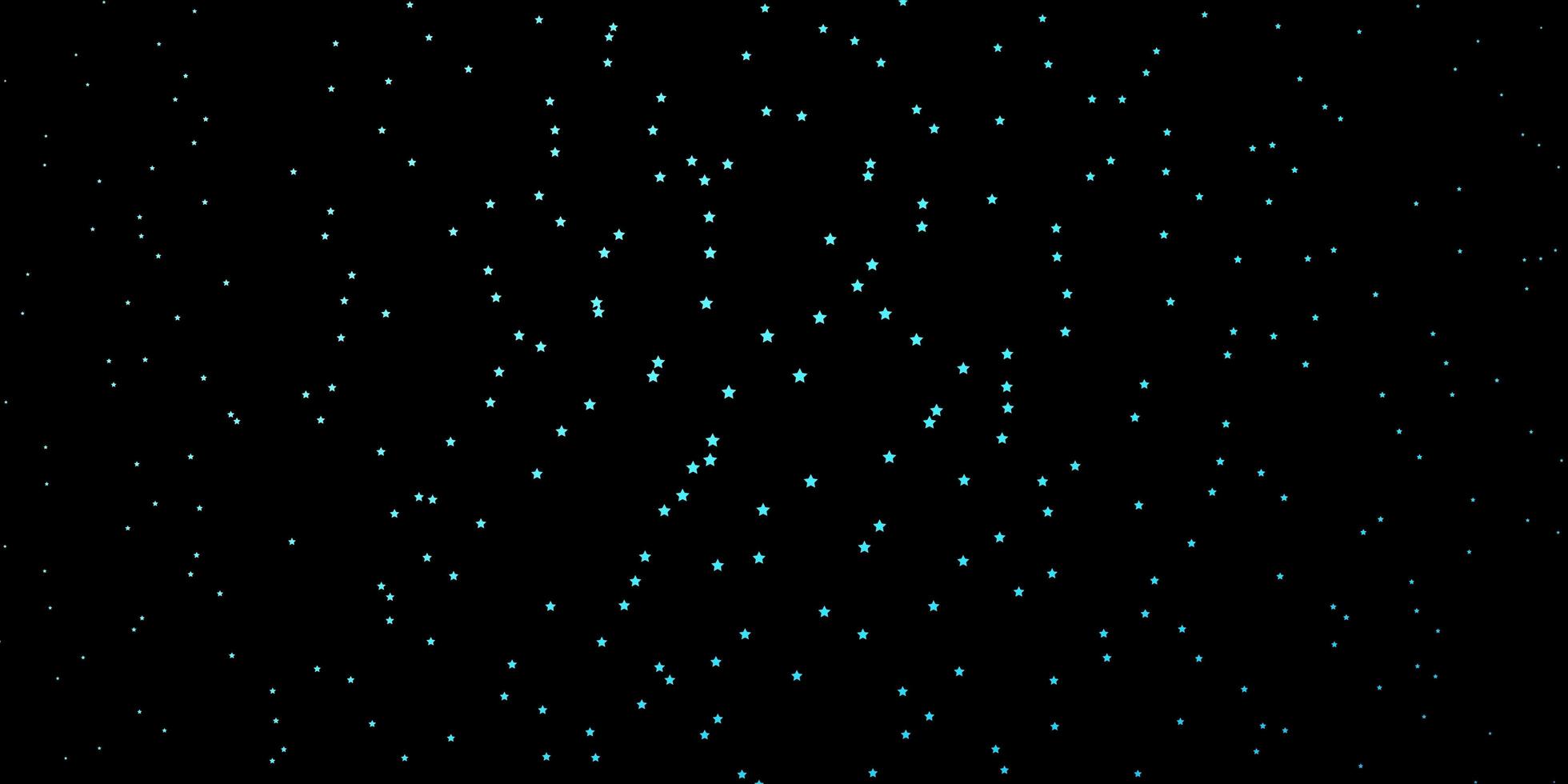 Dark Blue, Green vector background with colorful stars.