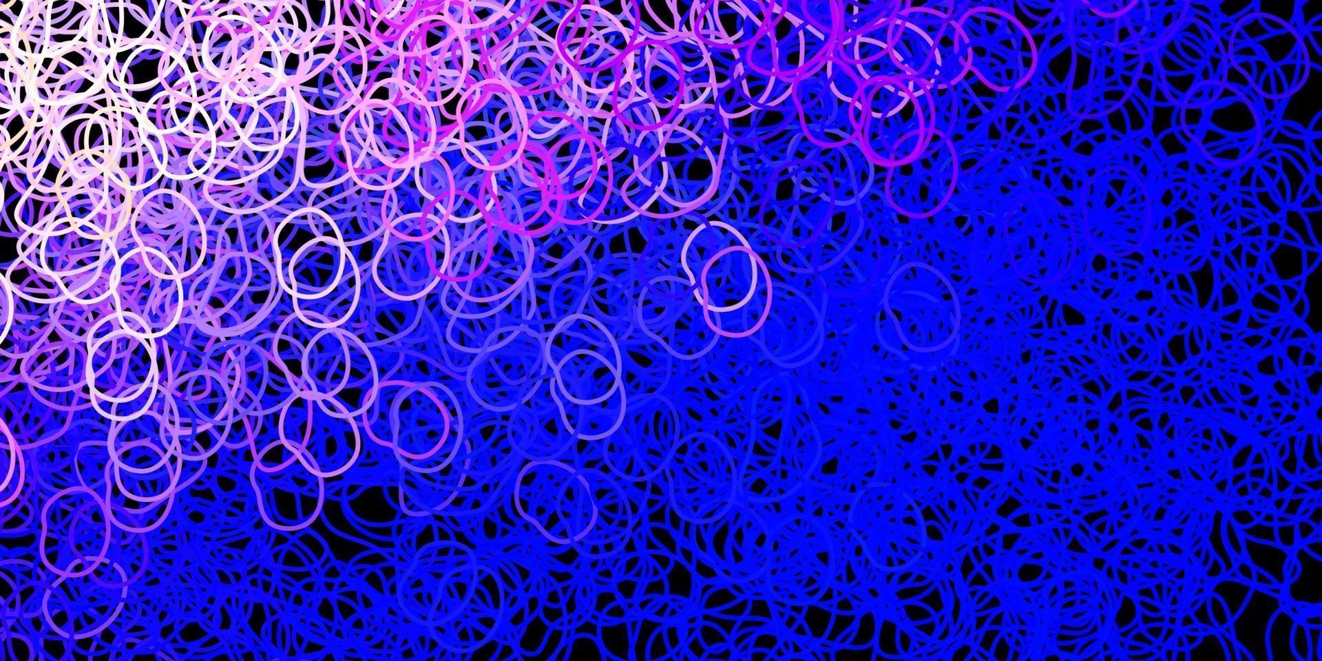 Dark pink, blue vector background with random forms.