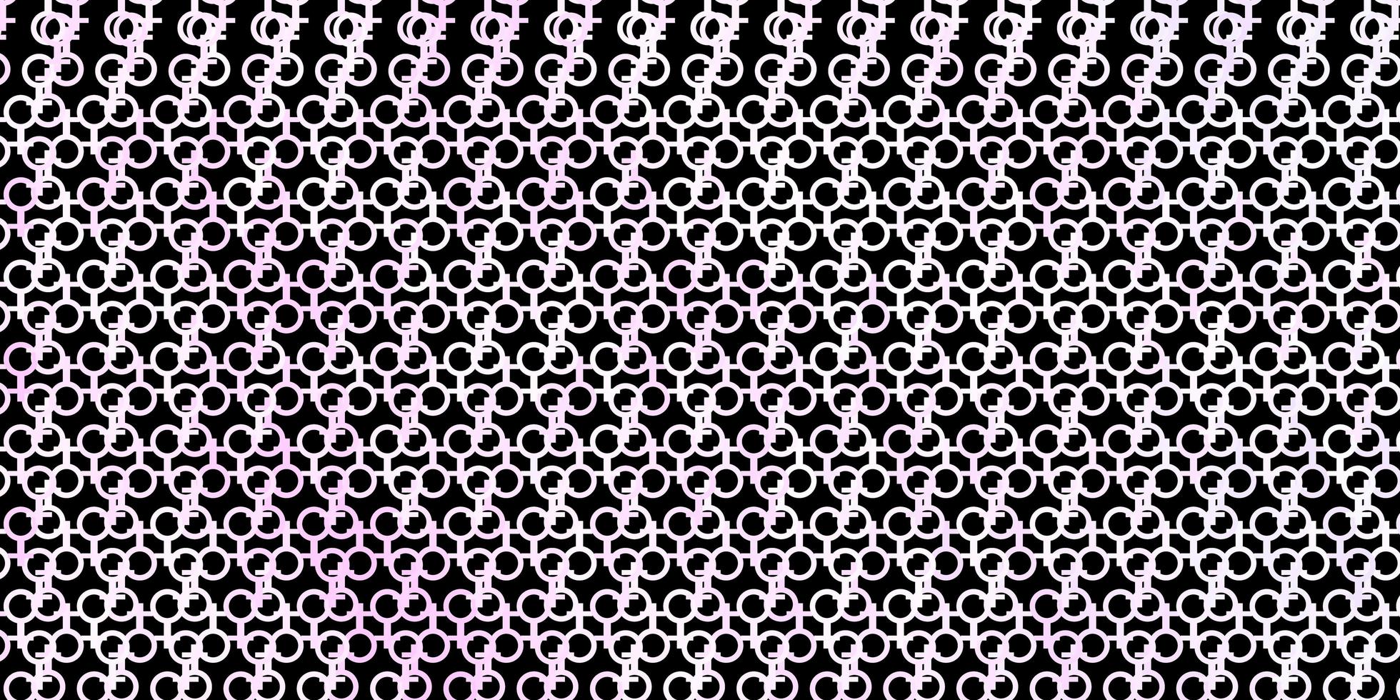 Dark Purple vector template with esoteric signs.
