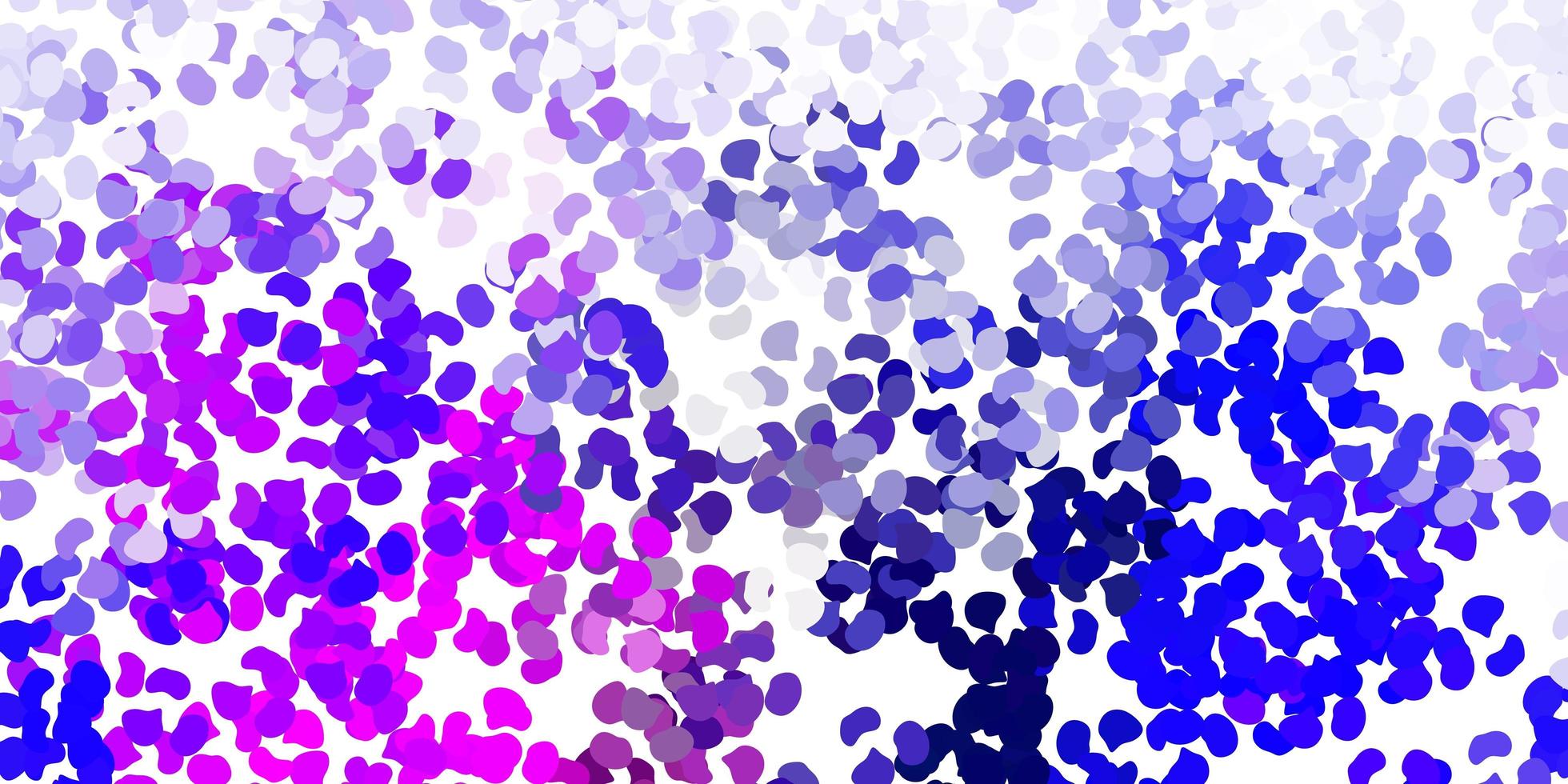 Light pink, blue vector background with random forms.