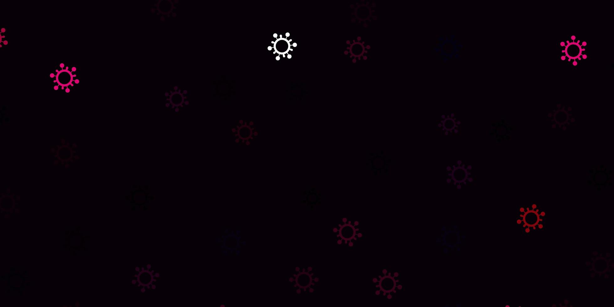 Light pink vector background with covid-19 symbols.